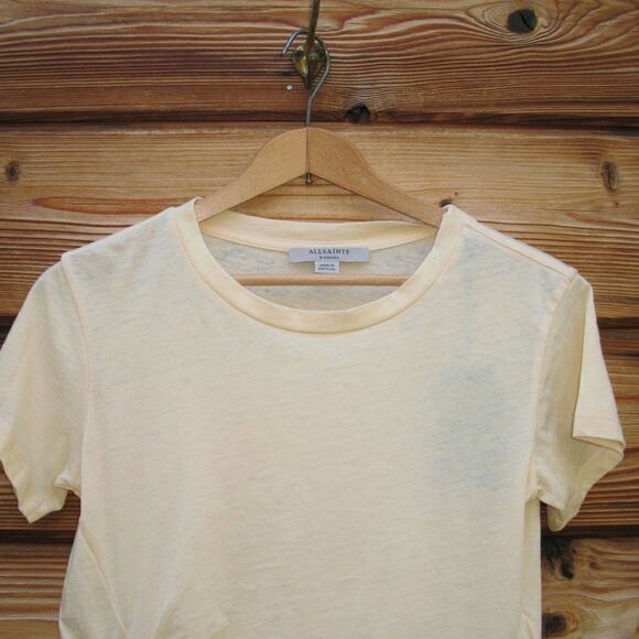 NWT All Saints Tujen Cropped T Shirt Top - Picture 5 of 11